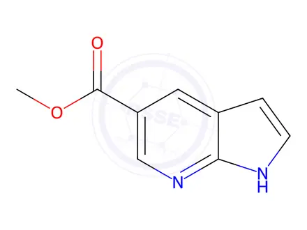 Chemical structure of Methyl 1H-Pyrrolo[2,3-b]pyridine-5-carboxylate