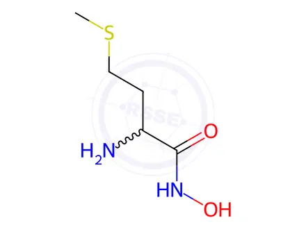 Chemical structure of AMINO ACID HYDROXAMATES DL-METHIONINE HYDROXAMATE