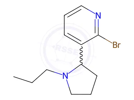 Chemical structure of 2-Bromo-3-(1-propylpyrrolidin-2-yl)pyridine