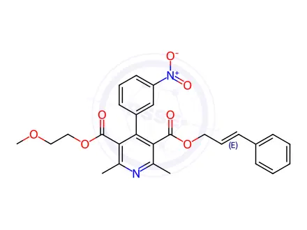 Chemical structure of Cilnidipine Impurity 1