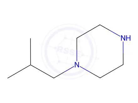 Chemical structure of 1-isobutylpiperazine