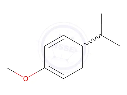Chemical structure of 1,3-Cyclohexadiene,2-methoxy-5-(1-methylethyl)-(9CI)