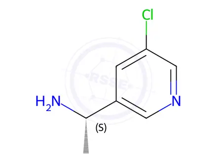Chemical structure of (S)-1-(5-Chloropyridin-3-yl)ethanamine dihydrochloride