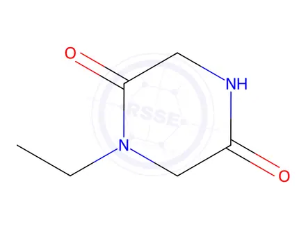 Chemical structure of 1-Ethylpiperazine-2,5-dione