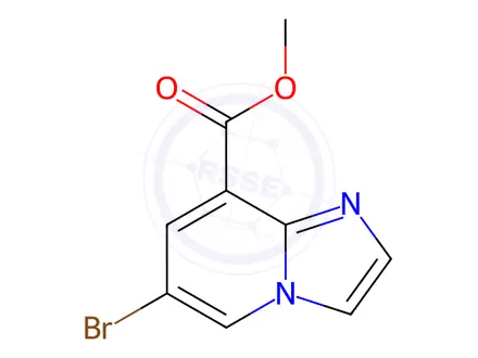 Chemical structure of Methyl 6-Bromo-1H-imidazo[1,2-a]pyridine-8-carboxylate