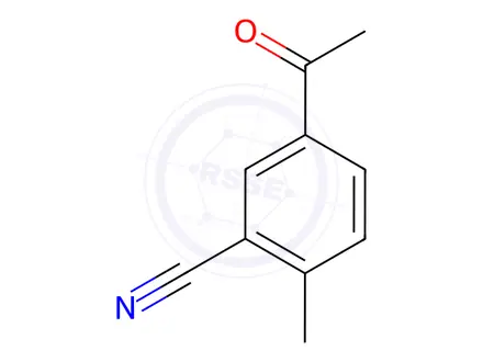Chemical structure of Benzonitrile, 5-acetyl-2-methyl-(9CI)