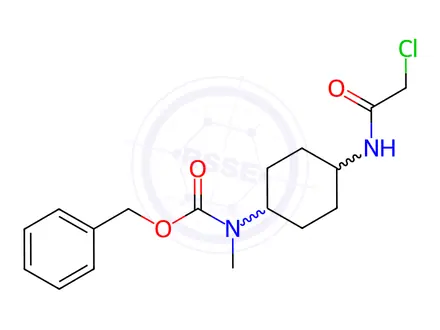 Chemical structure of Benzyl (4-(2-chloroacetamido)cyclohexyl)(methyl)carbamate