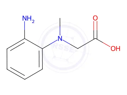 Chemical structure of 2-[(2-Aminophenyl)(methyl)amino]acetic acid
