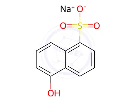 Chemical structure of 1-Naphthol-5-sulfonic Acid Sodium Salt