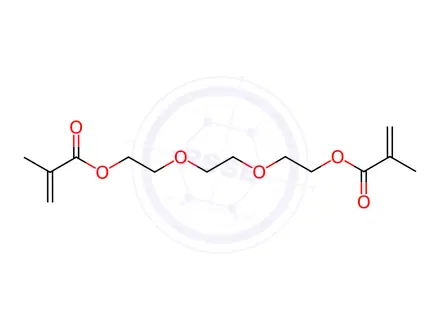 Chemical structure of 2-Propenoic acid, 2-methyl-, 1,1'-[1,2-ethanediylbis(oxy-2,1-ethanediyl)] ester, polymer with butyl 2-propenoate and methyl 2-methyl-2-propenoate