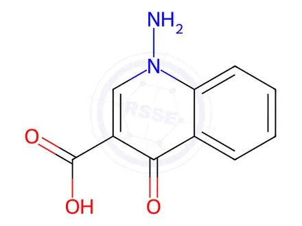 Chemical structure of 3-Quinolinecarboxylicacid,1-amino-1,4-dihydro-4-oxo-(9CI)