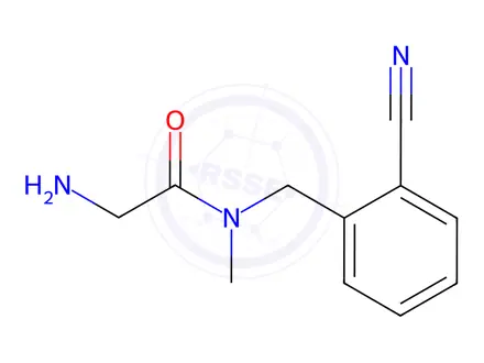 Chemical structure of 2-Amino-N-(2-cyanobenzyl)-N-methylacetamide