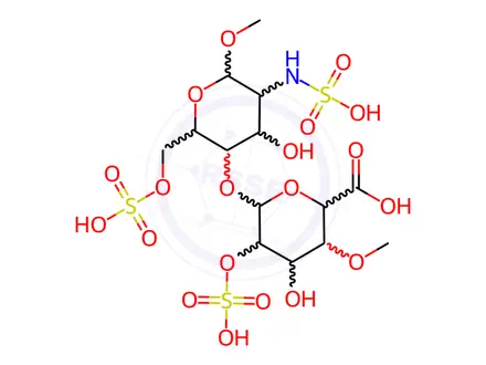 Chemical structure of Heparin Lithium