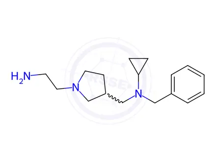 Chemical structure of N-((1-(2-Aminoethyl)pyrrolidin-3-yl)methyl)-N-benzylcyclopropanamine