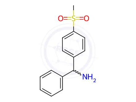 Chemical structure of (4-(Methylsulfonyl)phenyl)(phenyl)methanamine