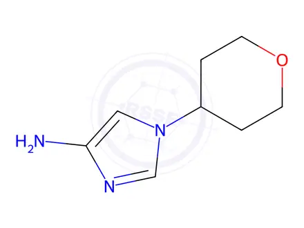 Chemical structure of 1-(Tetrahydro-2h-pyran-4-yl)-1h-imidazol-4-amine