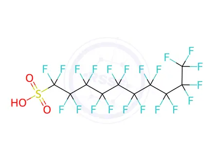 Chemical structure of Perfluorodecane sulfonic acid