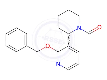 Chemical structure of 2-(2-(Benzyloxy)pyridin-3-yl)piperidine-1-carbaldehyde
