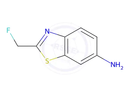 Chemical structure of Benzothiazole, 6-amino-2-(fluoromethyl)-(8CI)