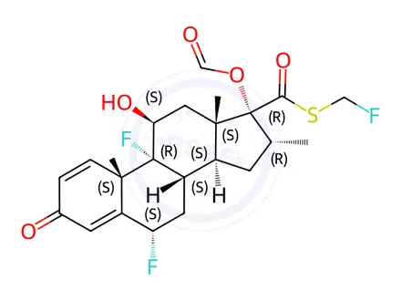 Chemical structure of Fluticasone Propionate Impurity 38