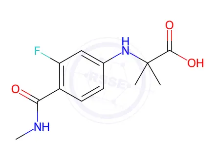 Chemical structure of Enzalutamide Impurity N