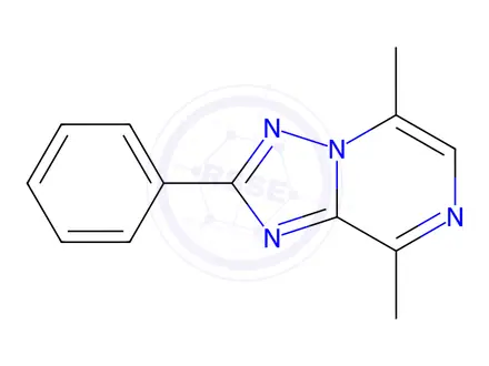 Chemical structure of 5,8-Dimethyl-2-phenyl-[1,2,4]triazolo[1,5-a]pyrazine