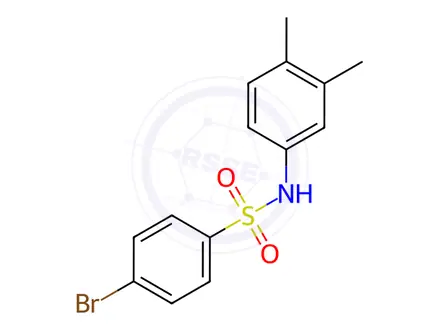 Chemical structure of 4-Bromo-N-(3,4-dimethylphenyl)benzenesulfonamide