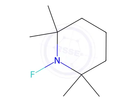 Chemical structure of Piperidine, 1-fluoro-2,2,6,6-tetramethyl-(8CI,9CI)