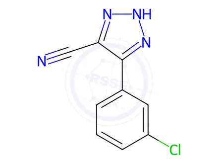 Chemical structure of 5-(3-Chlorophenyl)-2H-1,2,3-triazole-4-carbonitrile