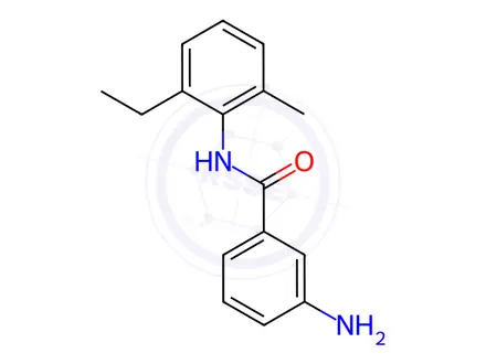 Chemical structure of 3-Amino-N-(2-ethyl-6-methylphenyl)benzamide