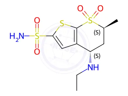Chemical structure of (4S,6R)-Dorzolamide EP Impurity B