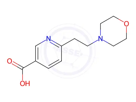 Chemical structure of 6-(2-Morpholinoethyl)nicotinic acid