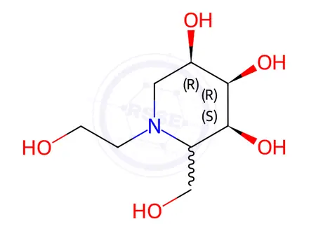 Chemical structure of Miglitol Impurity 12