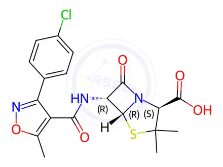 Chemical structure of Oxacillin Sodium Impurity 11