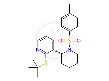 Chemical structure of 2-(tert-Butylthio)-3-(1-tosylpiperidin-2-yl)pyridine