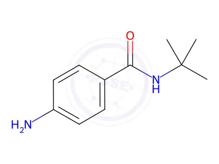 Chemical structure of 4-amino-N-tert-butylbenzamide