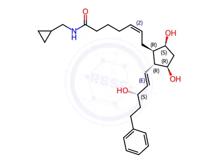 Chemical structure of Bimatoprost Impurity 14
