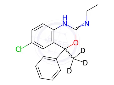 Chemical structure of Etifoxine-d3