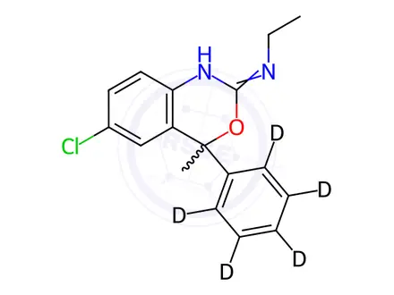 Chemical structure of Etifoxine-d5
