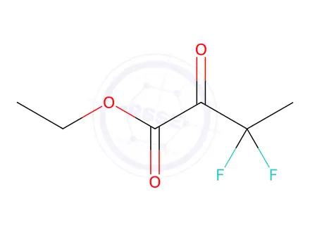 Chemical structure of Butanoic acid, 3,3-difluoro-2-oxo-, ethyl ester