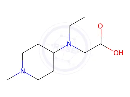 Chemical structure of 2-(Ethyl(1-methylpiperidin-4-yl)amino)acetic acid