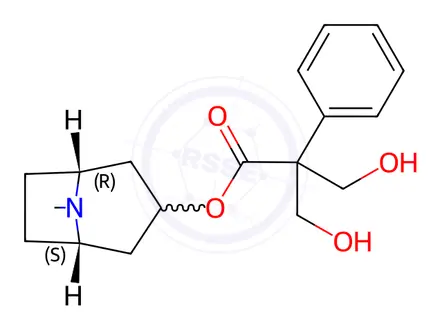 Chemical structure of a-Hydroxymethyl Atropine