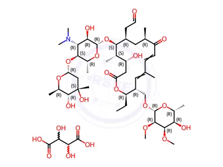 Chemical structure of Tylosin A tartrate