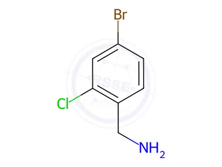 Chemical structure of (4-Bromo-2-chlorophenyl)methanamine Hydrochloride