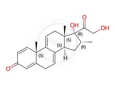 Chemical structure of Delta7,9(11)-Dexamethasone