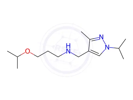 Chemical structure of 3-isopropoxy-N-[(1-isopropyl-3-methyl-1H-pyrazol-4-yl)methyl]propan-1-amine