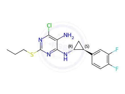 Chemical structure of Ticagrelor Impurity 212