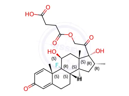 Chemical structure of Dexamethasone Hemisuccinate
