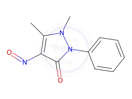 Chemical structure of Nitrosoantipyrine