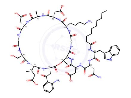 Chemical structure of Daptomycin Impurity 30